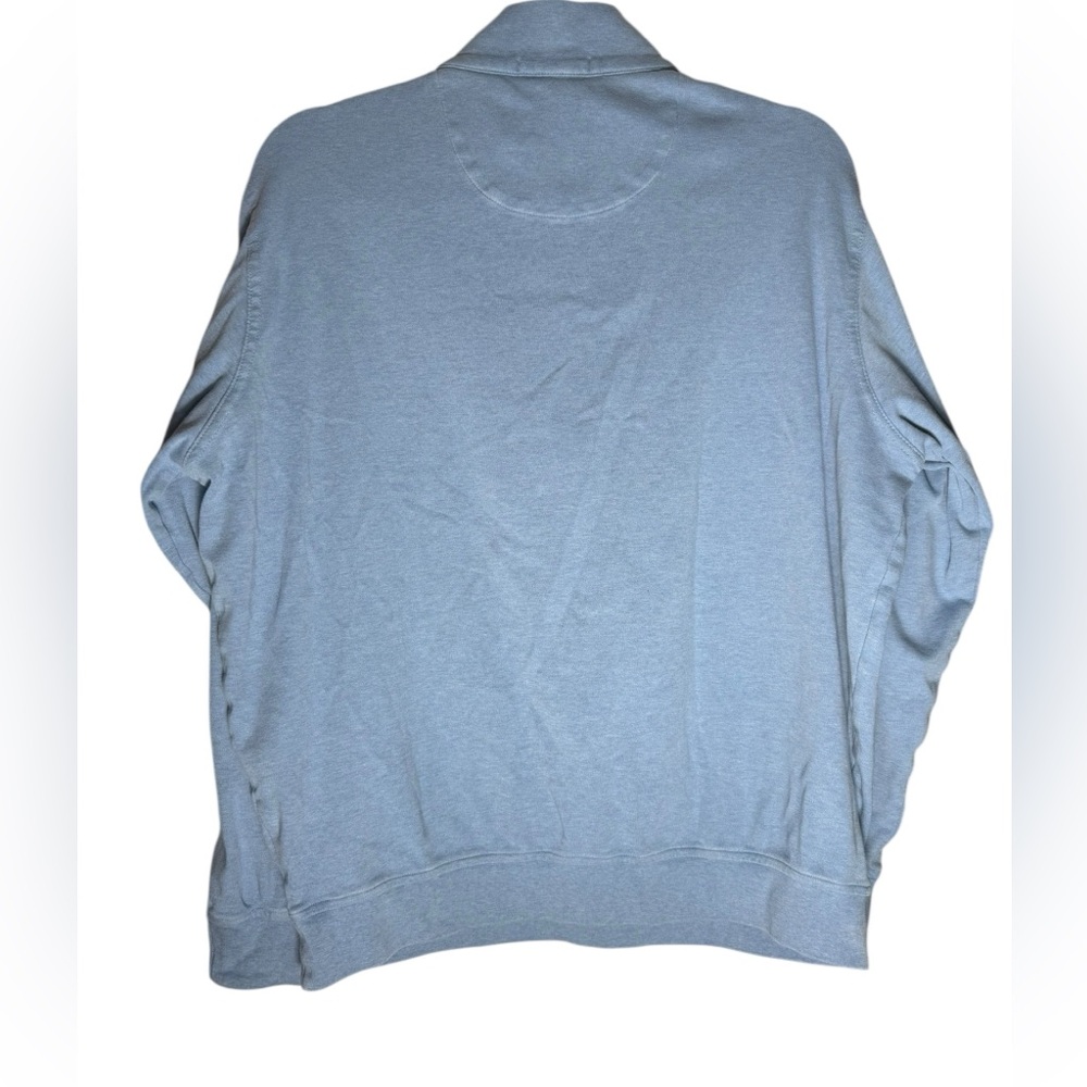 Peter Millar Bundle Blue 1/4 Zip Pullover Sweater Mens Medium Cotton Golf Preppy - Picture 2 of 15